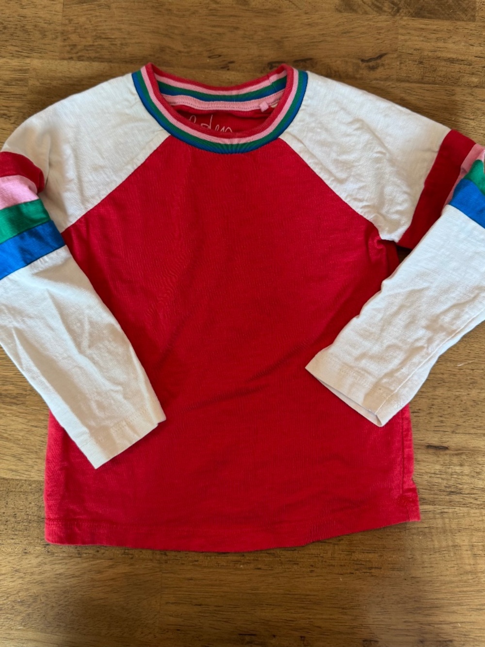 Mini Boden Long Sleeve Raglan T-Shirt 4-5